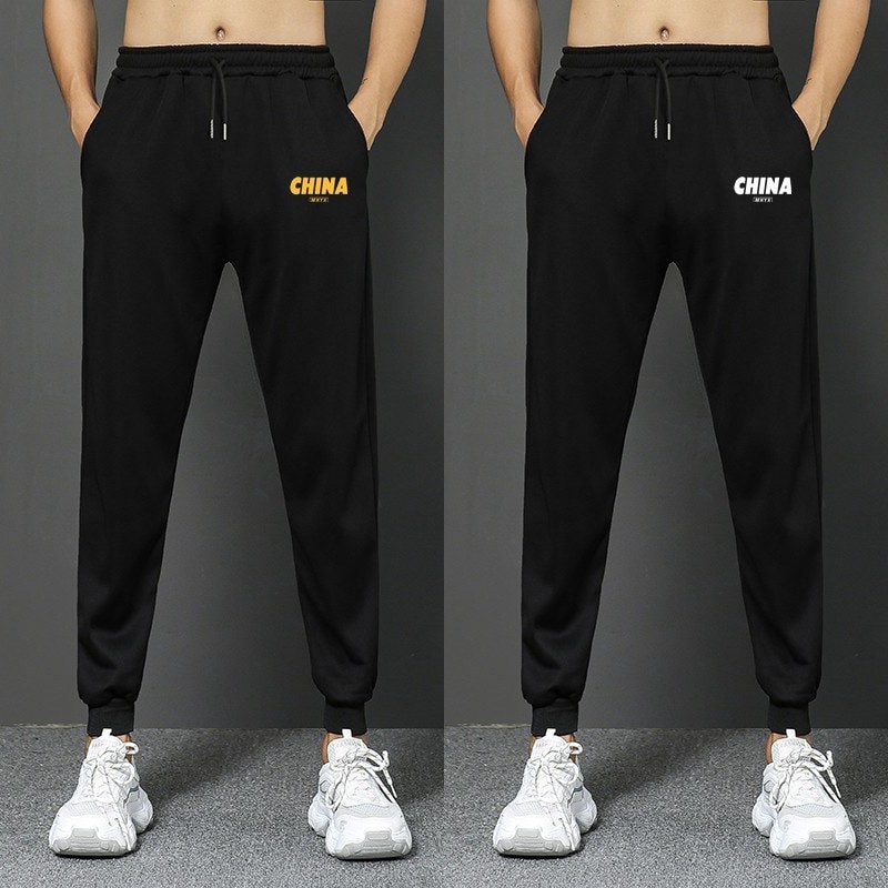 13初中学生14夏装休闲长裤12大童男孩运动卫裤15岁青少年男生裤子