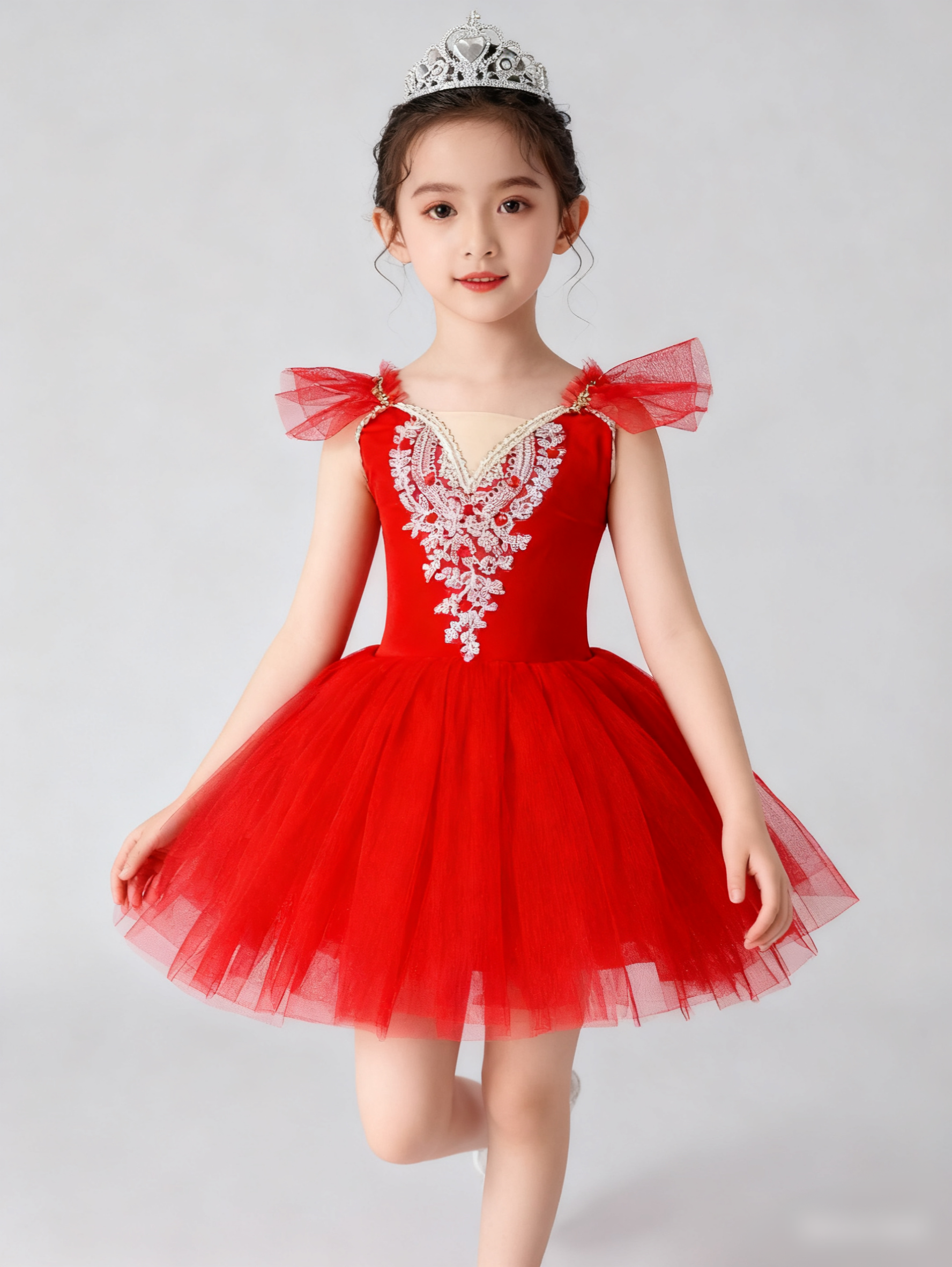 六一TUTU裙小天鹅女童演出服