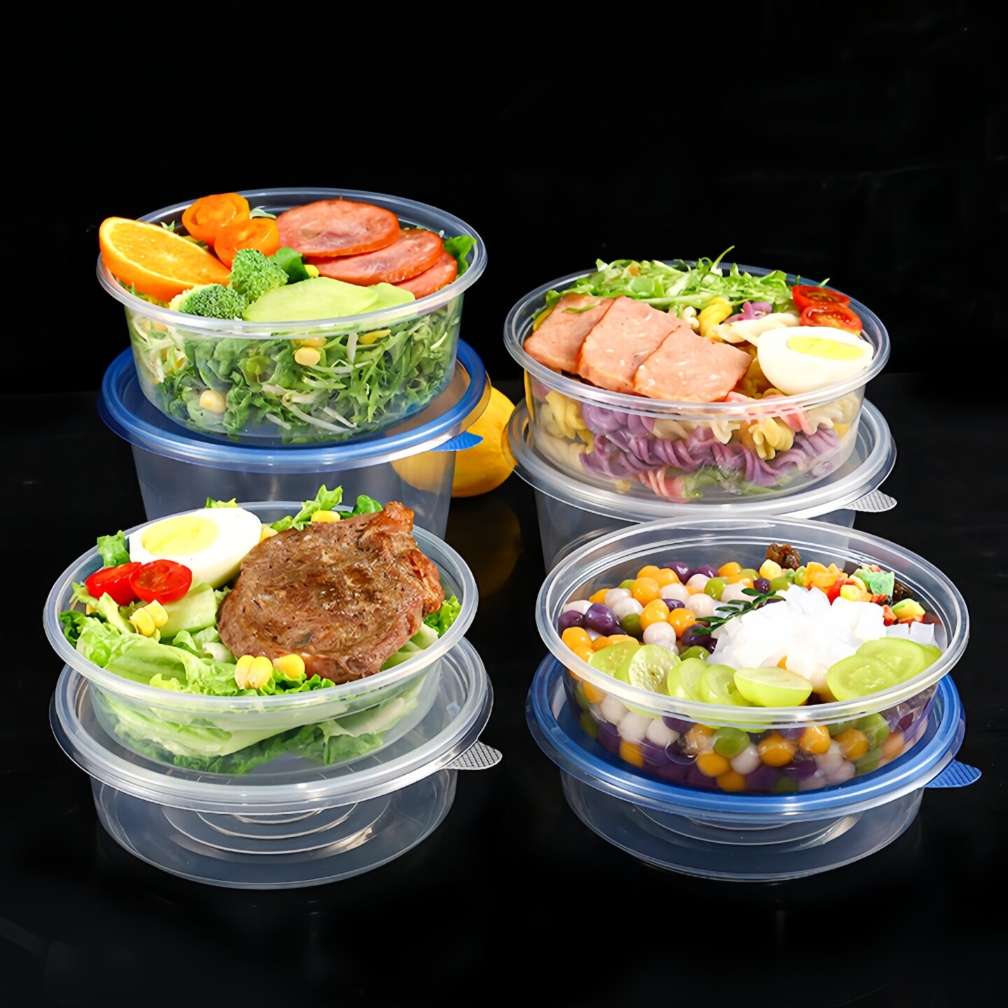 一次性餐盒360ml双皮奶豆捞甜品碗800ml加厚商用酸辣粉专用碗包邮