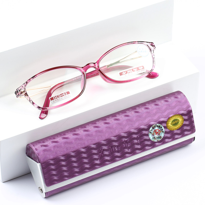 超轻防蓝光高清镀膜老花镜女 时尚便携崎峰品牌正品老花眼镜女818