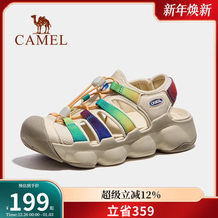 包头徒步防滑运动沙滩鞋 骆驼户外凉鞋 透气涉水溯溪鞋 新款 女士夏季
