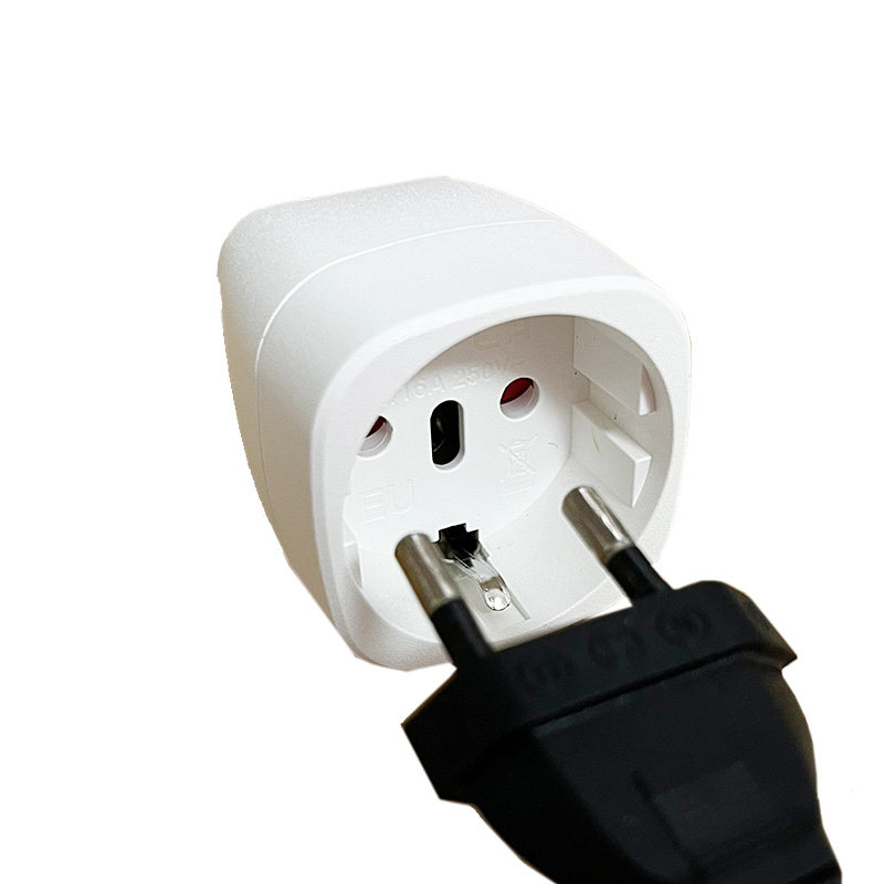 国标转欧标/德标转换插 旅行转接头插座三插插头进口电器国内用CE