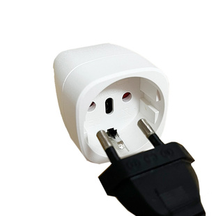 国标转欧标/德标转换插 旅行转接头插座三插插头进口电器国内用CE