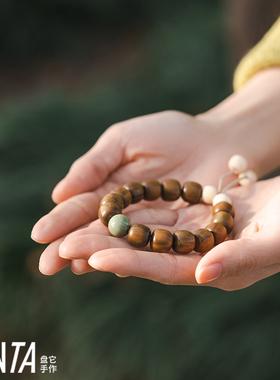 PANTA手作「去山野」绿檀阿拉善手串收藏级天然原创设计