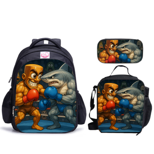 餐包 笔袋 Sahur2三件套牛津纺书包 Tung