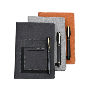 工作会议记录本个性创意小清新手账本可插笔放手机b5定制可印logo