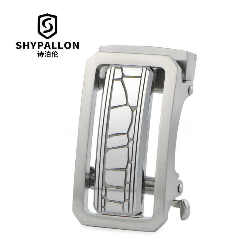 诗泊伦男士耐刮皮带扣头自动扣钨钢裤带扣头男款高档带卡槽