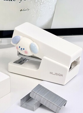 便携迷你订书机办公室装订神器学生资料试卷文件整理订书针简约女