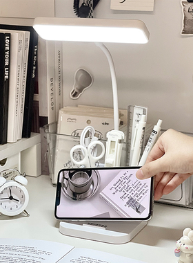 笔筒台灯多功能宿舍小夜灯简约日式学生寝室护眼阅读灯学习写字灯