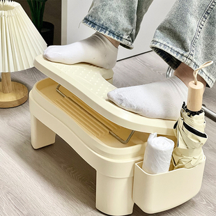 家用厕所踩脚凳可调节学生卫生间洗手间多功能办公室踮脚搁脚凳子