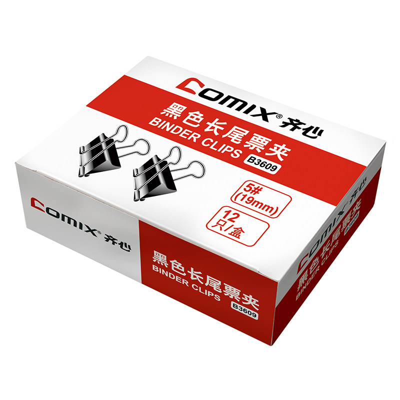 QIXIN 검정색 긴 꼬리 클립 금속 더브테일 클립 B3605|3606|3607|3604|3609|3610 빌 클립