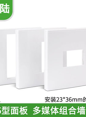 128型 HDMI VGA 音视频 有线电视 USB 多功能 墙壁 86型组合面板