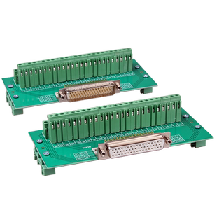 2排50针孔DB50中继端子台免焊转接板公母头模组架伺服接头 接线柱