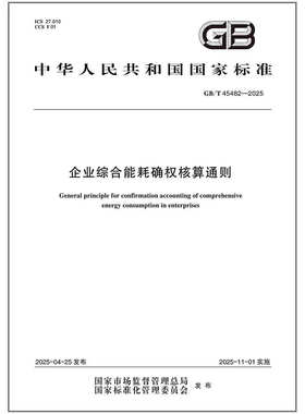 GB/T 45482-2025企业综合能耗确权核算通则