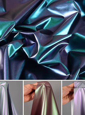 幻彩变色棉衣羽绒服防水炫彩布料