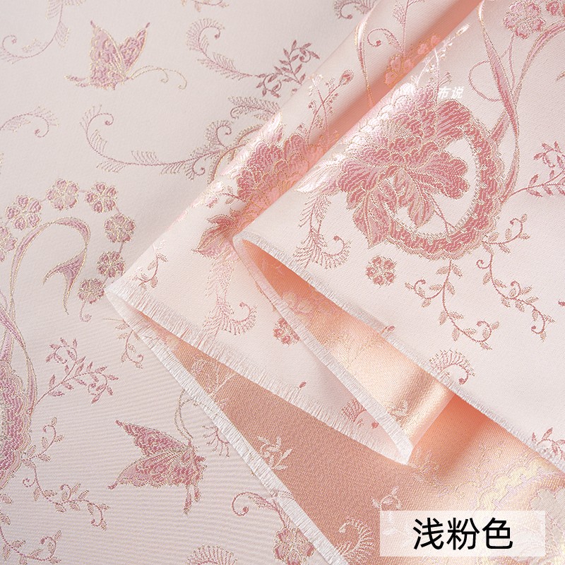 织锦缎提花面料外套马甲中式丝滑