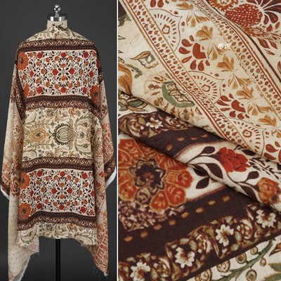 印花棉麻面料连衣裙上衣阔腿裤