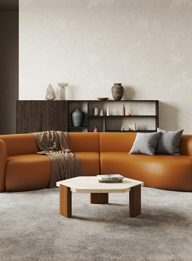 黑色复古半圆弧形轻奢异形沙发客厅酒店大堂美容院服装店铺办公室