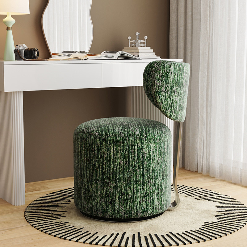 2026新款化妆椅子旋转动设计师轻奢复古创意卧室衣帽间梳妆凳靠背