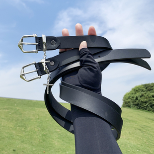 1014-PD69-个性十字架皮带男ins风韩国简约百搭牛仔裤腰带-P11