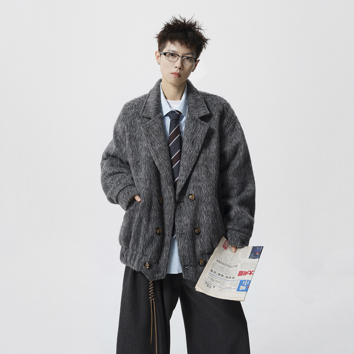 现货1014-FY016-P128-短款呢子外套男新款美式毛呢外套男,男装毛呢大衣,星座1014