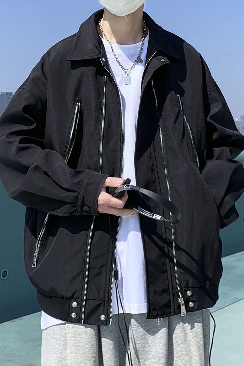 现货春季新款双拉链夹克外套1014-JK6208-p88限控118,男装夹克,星座1014