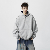 现货1014-WY375特批68美式半开领按扣卫衣男秋撞色拉链连帽衫，男装卫衣，星座1014