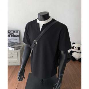 特批35 FT218 1014 T恤男 新款 拼接撞色假两件短袖 2026夏季 现货