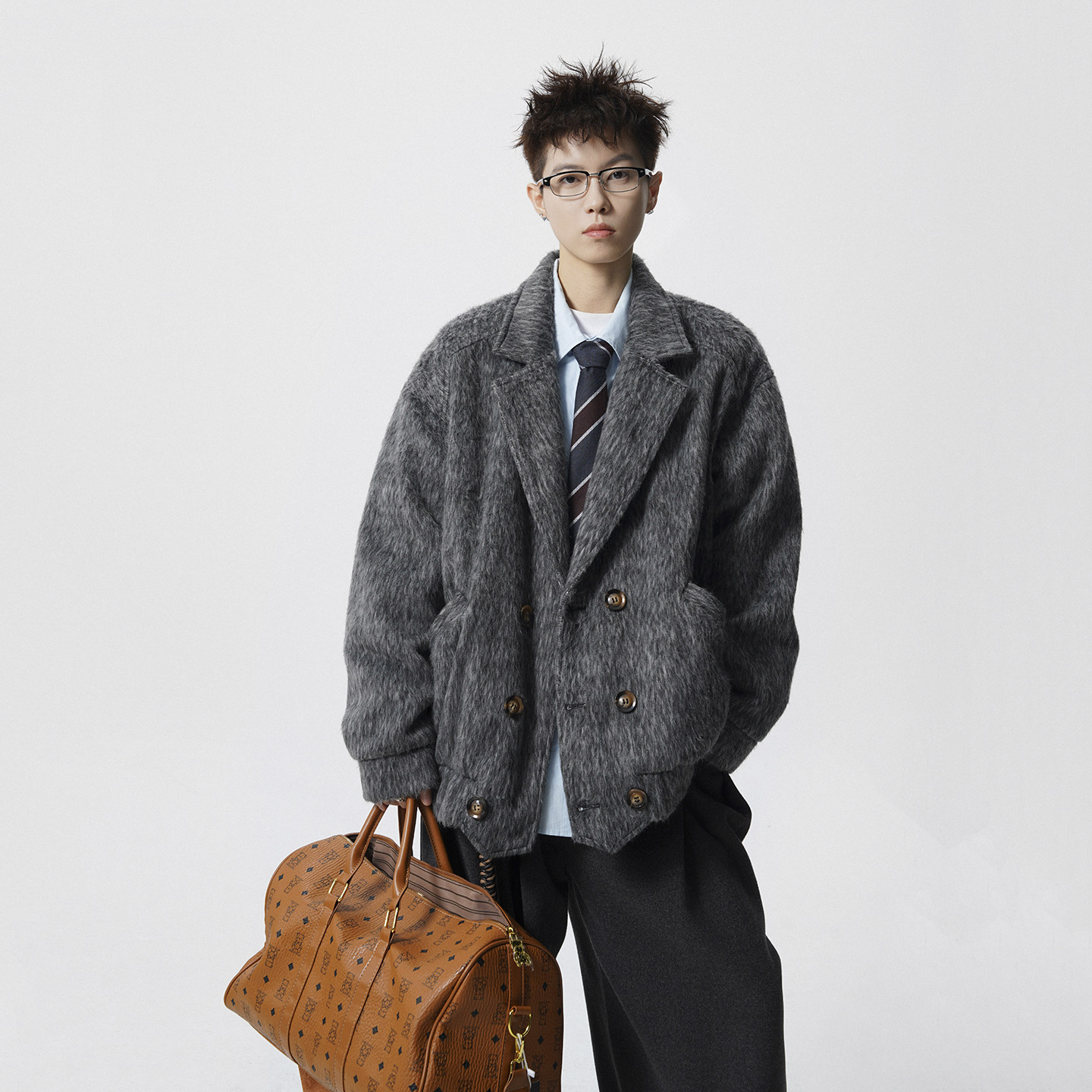 现货1014-FY016-P128-短款呢子外套男新款美式毛呢外套男,男装毛呢大衣,星座1014