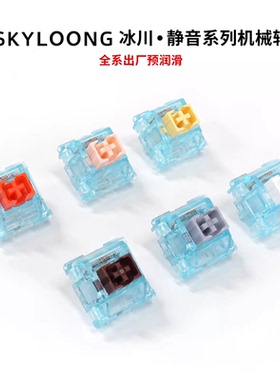 SKYLOONG小呆虫极客定制冰川轴体 RGB防尘机械键盘轴体开关静音轴