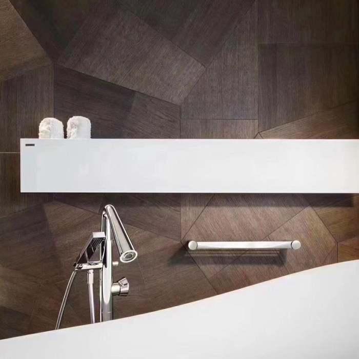 异形拼花地板地热地暖实木多层地板15mm橡木黑胡桃地板背景墙