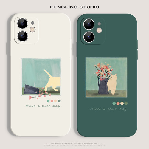 房东的猫~搞笑创意爱心iPhone17promax苹果16小米15新款14华为mate80/p70红米K80适用荣耀90一加13情侣手机壳