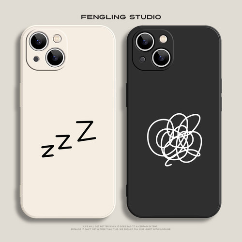 脑子很乱适用iphone17promax苹果16pro小米15简约搞怪nova14新款华为mate80pro荣耀500vivos30防摔全包手机壳