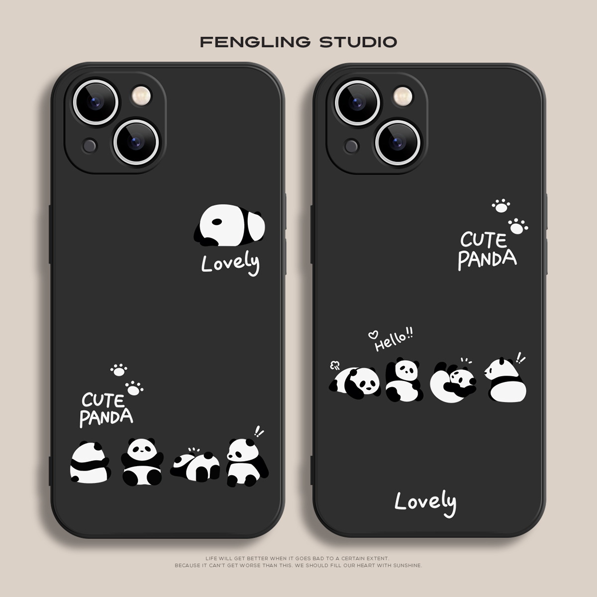 熊猫宝宝iphone16promax苹果14小米15华为pura80趣味可爱mate70适用红米note14荣耀400全包vivos30防摔手机壳