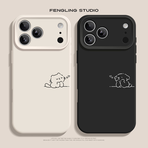 想念猫咪iPhone18苹果16promax小米17华为mate80适用oppofindx9可爱vivox300荣耀magic8可爱一加15情侣手机壳