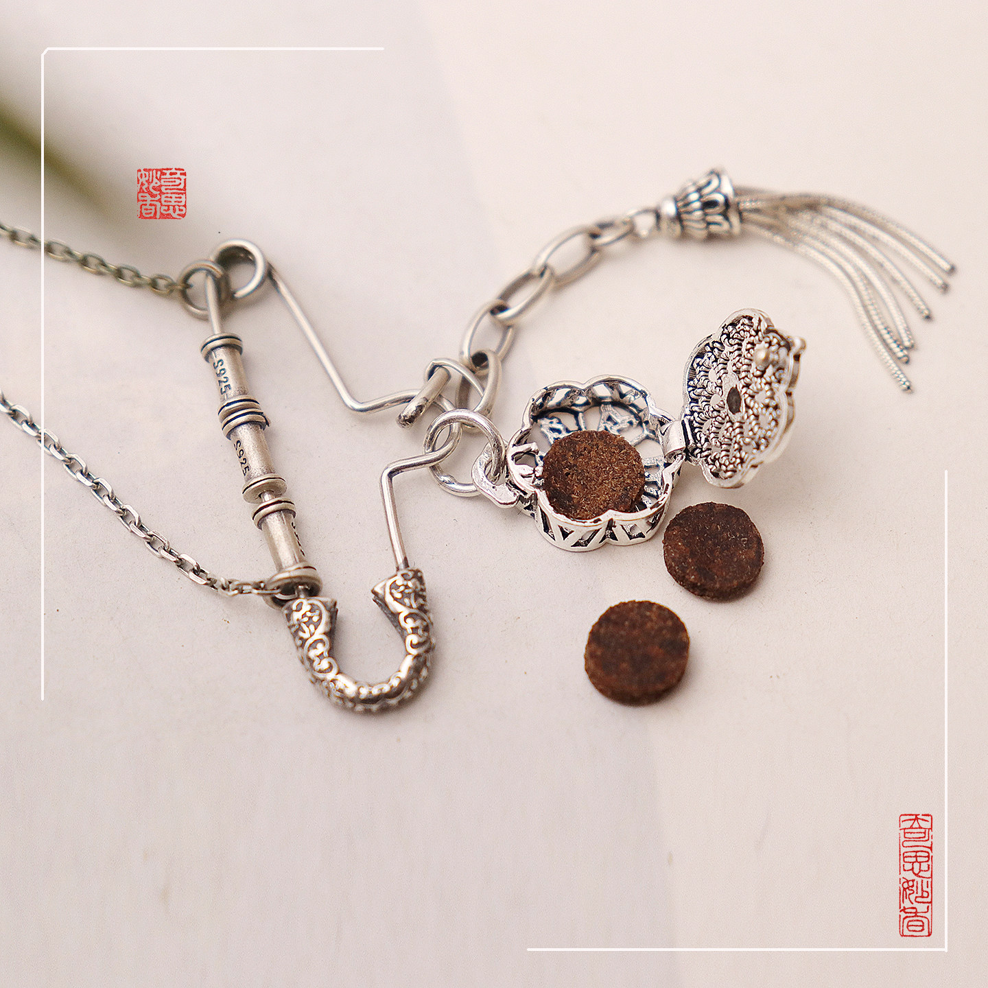 s925纯银镂空香囊球吊坠项链随身佩戴可打开香丸扩香无火香薰女款,居家日用,香包/香囊,淘宝优惠券,粉丝福利购,淘宝优惠卷