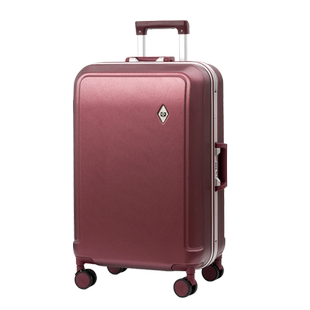 瑞士****行李箱女万向轮拉杆箱男密码 箱铝框皮箱登机箱网红旅行箱