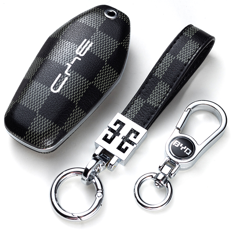 比亚迪真牛皮车钥匙套高档皮壳