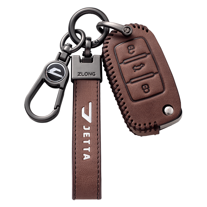 专用捷达VS5钥匙套新大众捷达VS7车真皮钥匙包全包保护壳高档壳扣