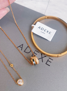 ADEXE锁骨项链女网红百搭玫瑰金锁骨链 小众项链女友礼物项链