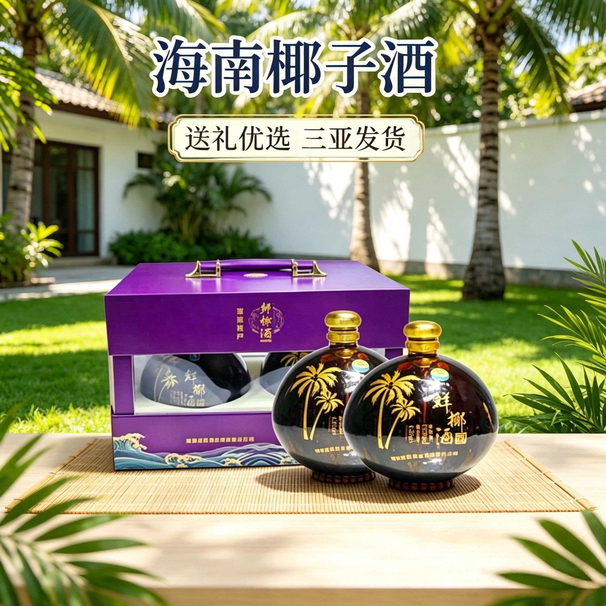 海南椰子酒海南特产鲜椰酒礼盒装伴手礼果酒椰子酒椰奶酒三亚特产