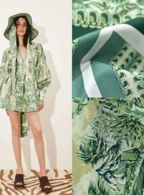 澳洲轻奢大牌度假风ALE原单重磅真丝棉 欧美网红，度假穿搭爆品！