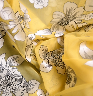 南方姑娘 大牌订单真丝烂花绡13姆100丝140宽 设计师布料