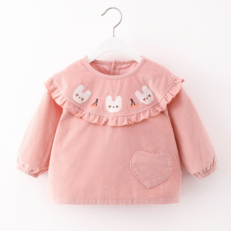 婴儿吃饭罩衣樱桃兔头灯芯绒儿童纯棉防水防脏反穿护衣幼儿园倒褂,童装/婴儿装/亲子装,反穿衣/罩衣,淘宝优惠券,粉丝福利购,淘宝优惠卷
