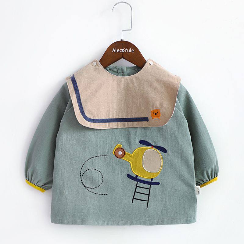 儿童围兜秋冬男宝宝纯棉长袖饭兜防水婴幼儿罩衣皇冠车幼儿园护衣,童装/婴儿装/亲子装,反穿衣/罩衣,淘宝优惠券,粉丝福利购,淘宝优惠卷