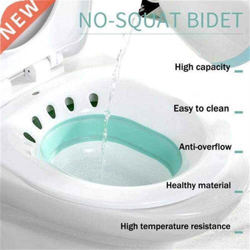 Foldable PP Gynecology Sit Bath Tub Hip Basin Bidet Pregnan