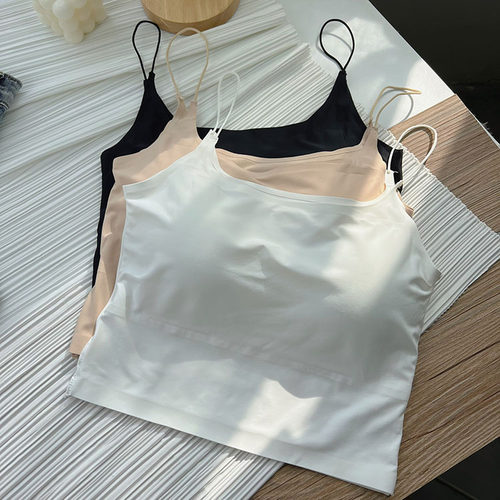 细带冰丝小吊带背心女夏外穿辣妹