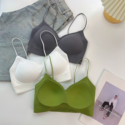 薄款抹胸吊带背心细肩带无痕文胸