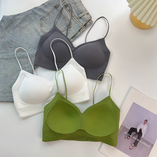 薄款抹胸吊带背心细肩带无痕文胸