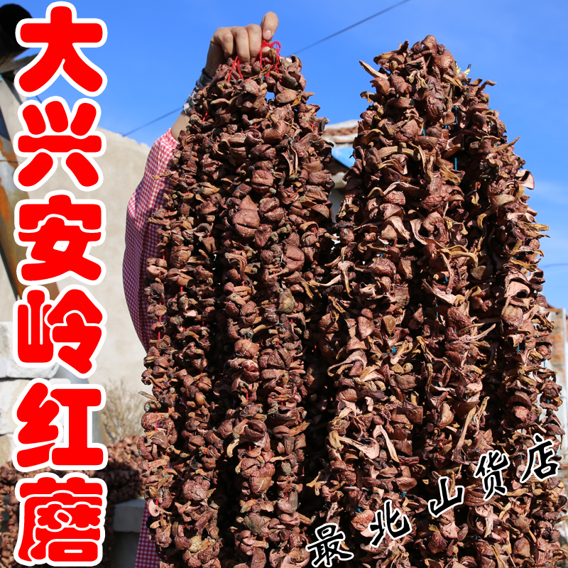 东北松蘑干货野松菇野生松树蘑菇肉蘑红蘑红松蘑500g松树伞土特产-封面